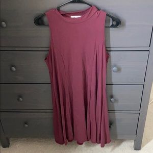 Burgundy dress